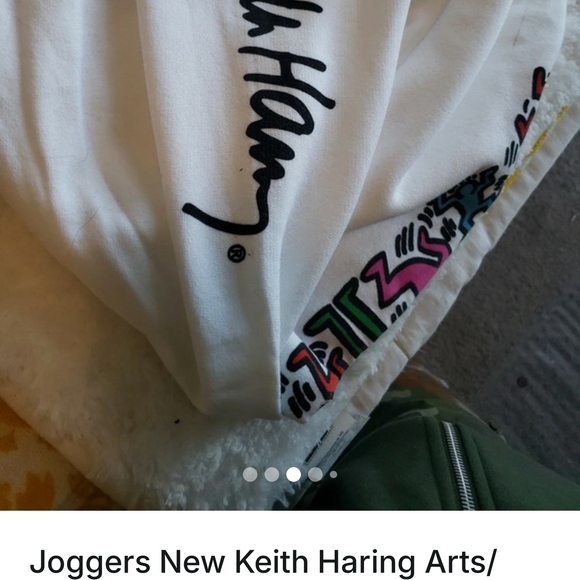 Keith Haring White Sweatpants for Men - Picture 6 of 10